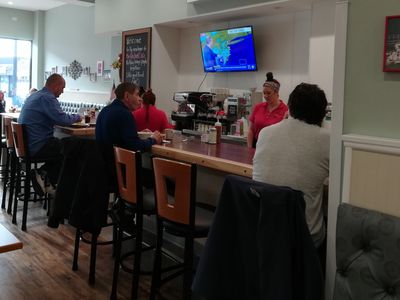 Nice! New comfy stools for the counter regulars.